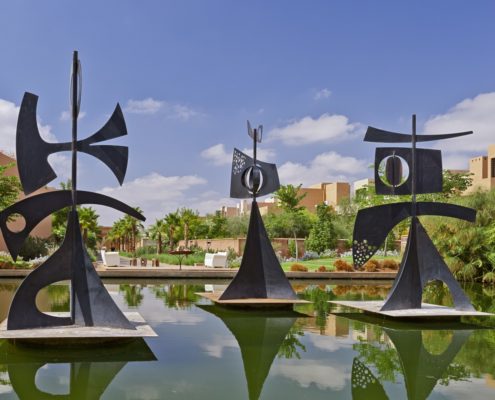 Girouettes - Philippe Hiquily Parc de Sculptures Al Maaden 2011 © Fondation Alliances Girouettes - Philippe Hiquily Parc de Sculptures Al Maaden 2011 © Fondation Alliances